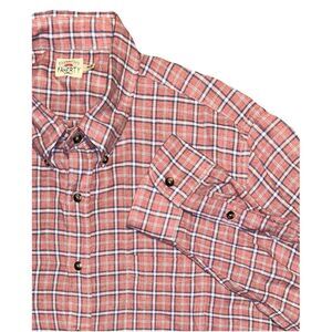 Faherty Flannel Shirt Pink Blue Plaid Button Down Long Sleeve Mens Sz XL‎